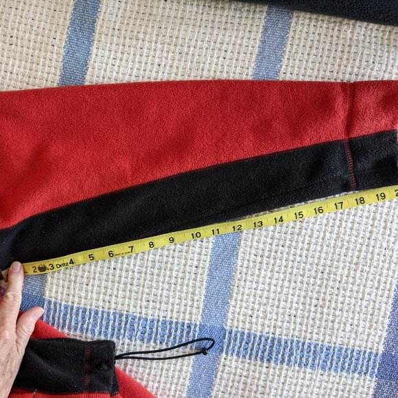 GAP red-black 1/4-zip Fleece Sweatshirt Men’s M - Picture 12 of 12